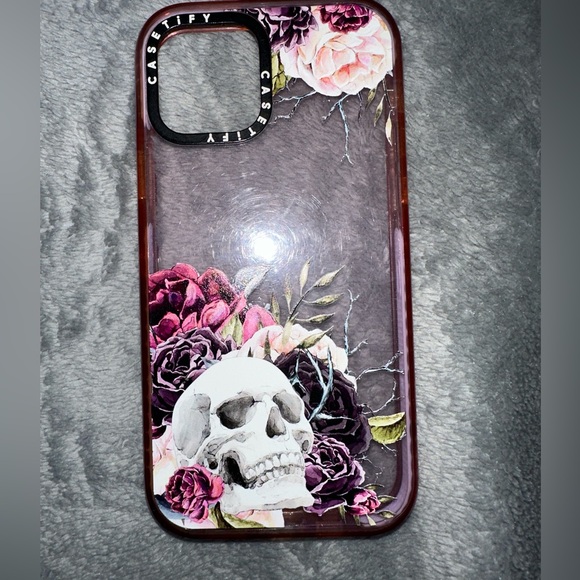 Skull and Roses design casetify case for iPhone 12/ iPhone 12 pro - Picture 1 of 6